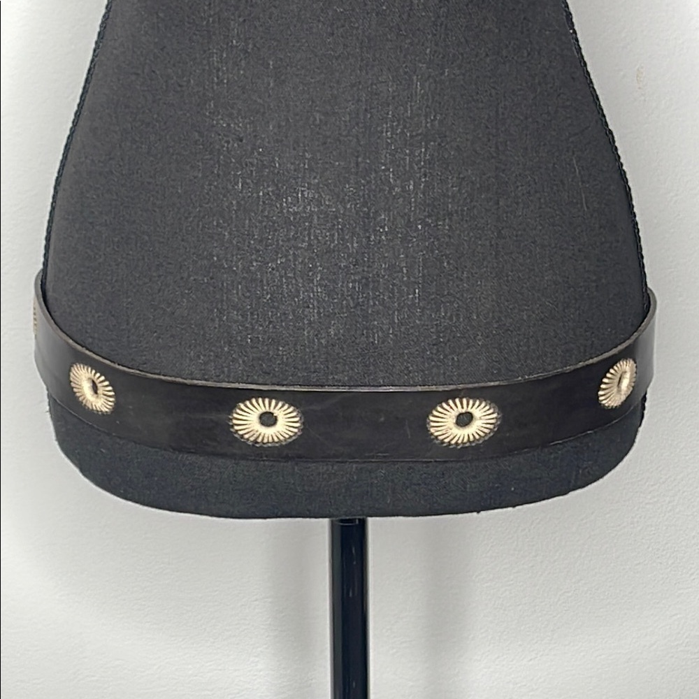NEW Black Italian Leather Belt with Silver Buckle